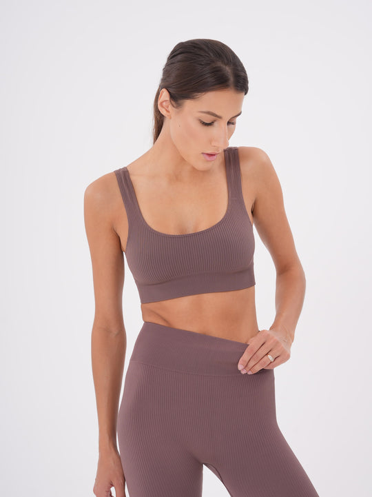 Dynamic Performance: Power Rib Active Top Misty Rose