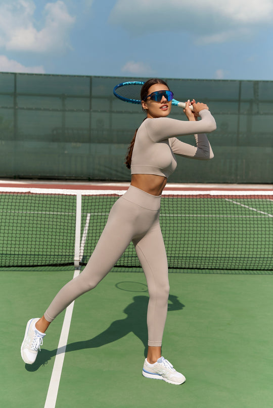 Effortless Movement: Power Rib Long Sleeve Set Atmosphere