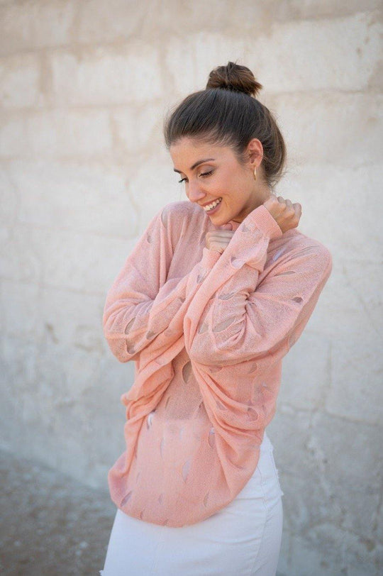 Free Form Luxury Sweater Light Pink - Trentasetteofficial